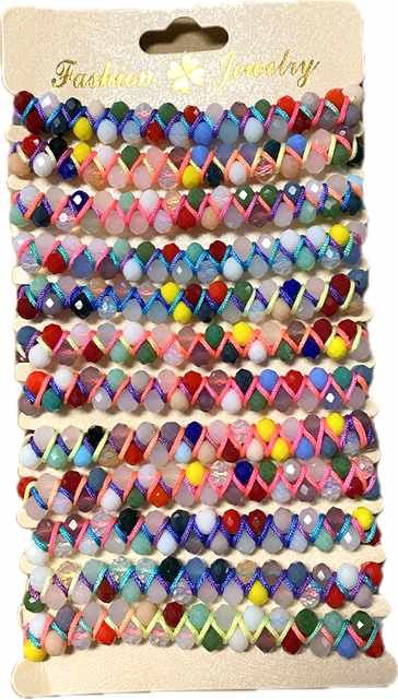 96 Pieces of Crystal Beaded Fashion Bracelet