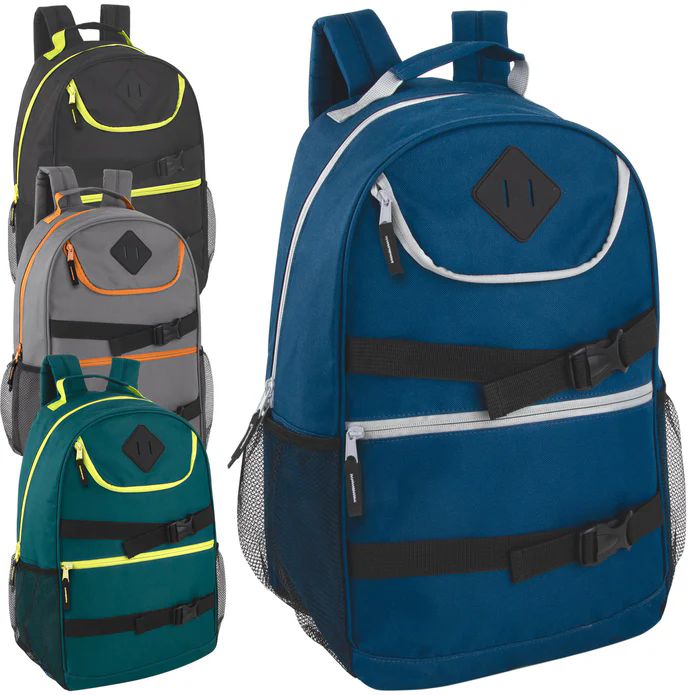 24 Pieces of 18 Inch Double Buckle Backpack