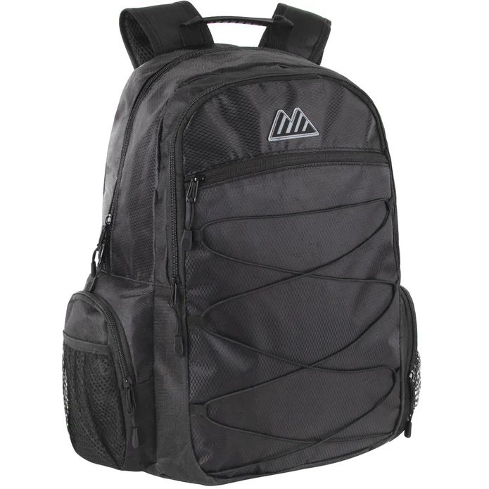 24 Pieces of 19-Inch Bungee Backpack W Laptop Sleeve - Black