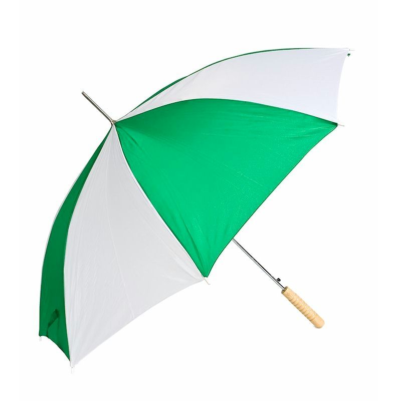 12 Pieces of 48" Green And White Barton Outdoor Rain Umbrella