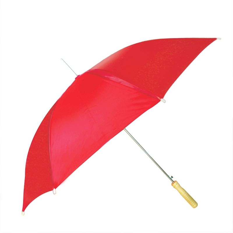 12 Pieces of 48" Red Auto Open Wholesale Rain Umbrella