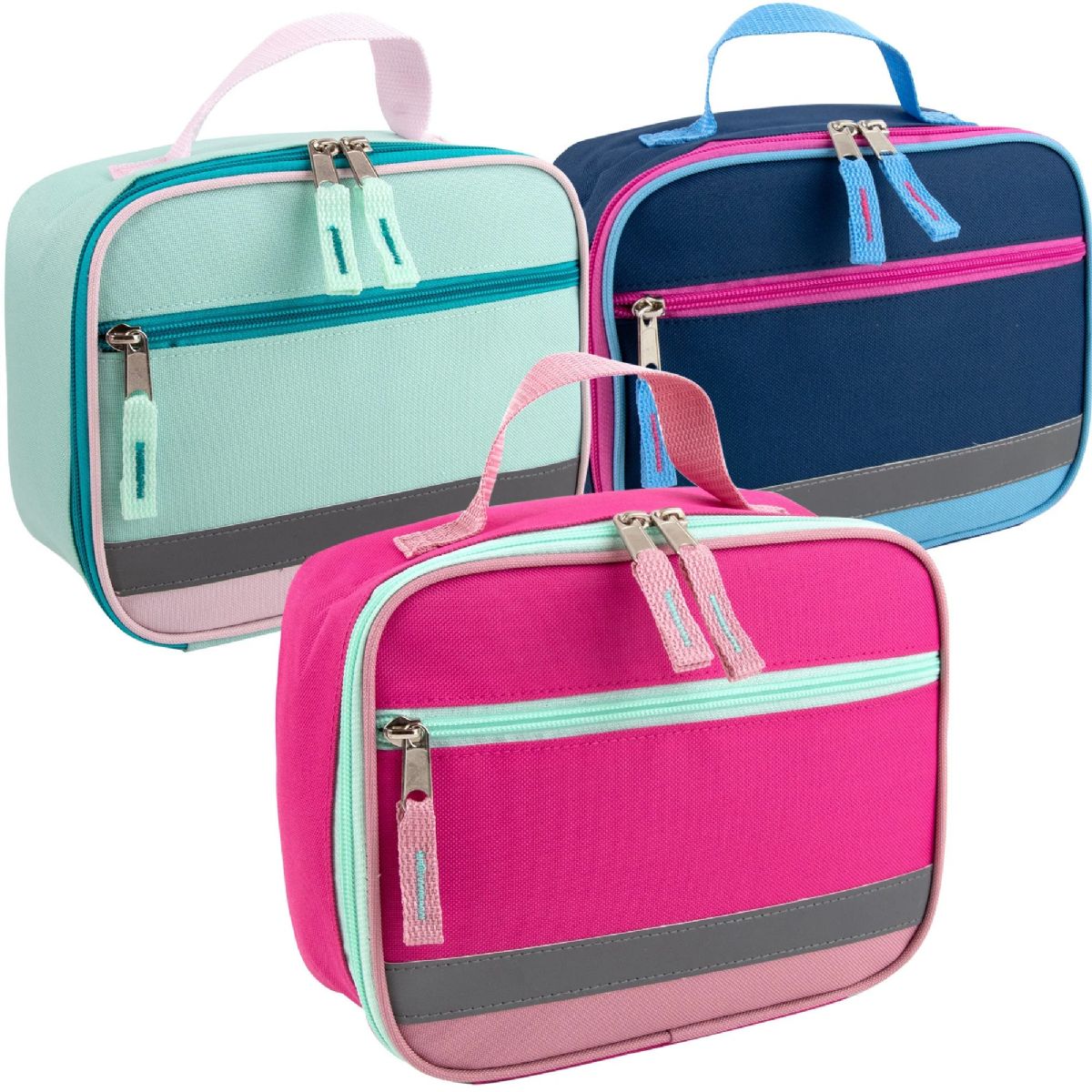 24 Pieces of Fridge Pak Reflective Lunch Bag - 3 Colors