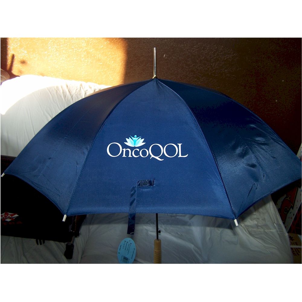 12 Pieces of Promotional Custom Print Navy Blue Umbrella