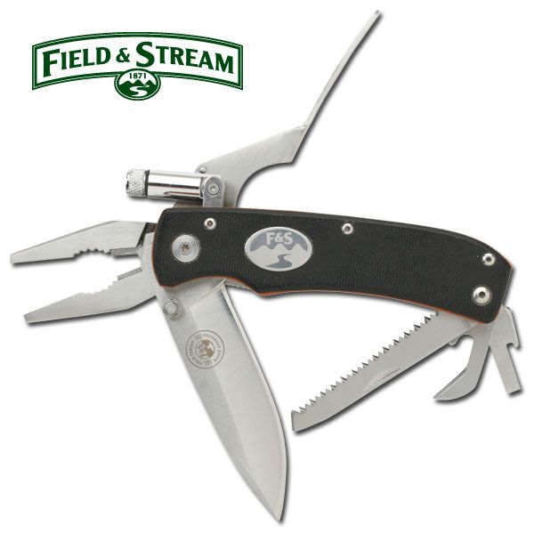 3 Pieces of Field and Stream Multipurpose Tool with LED Flashlight