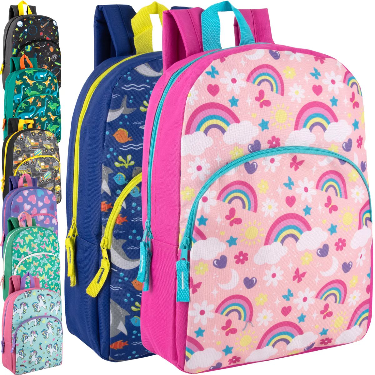 24 Pieces of 15-Inch Character Backpacks
