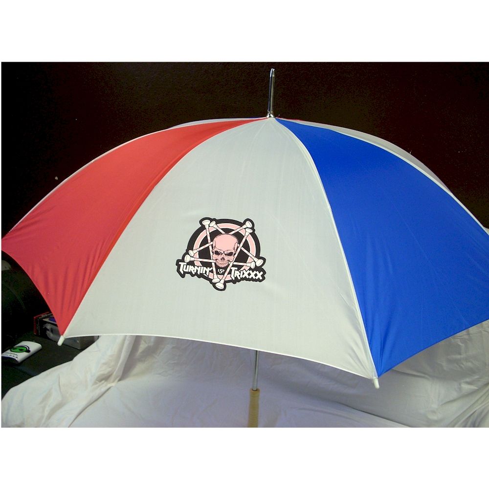 12 Pieces of Custom Print Red White Blue Umbrella