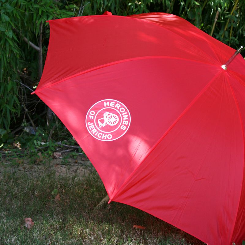 12 Pieces of Custom Logo Red 48 Inch Umbrella
