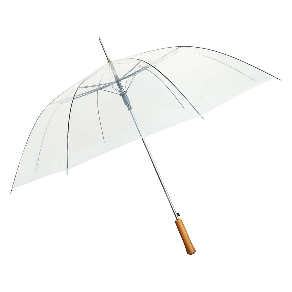 12 Pieces of Clear Rain Umbrella 54" Resin Handle