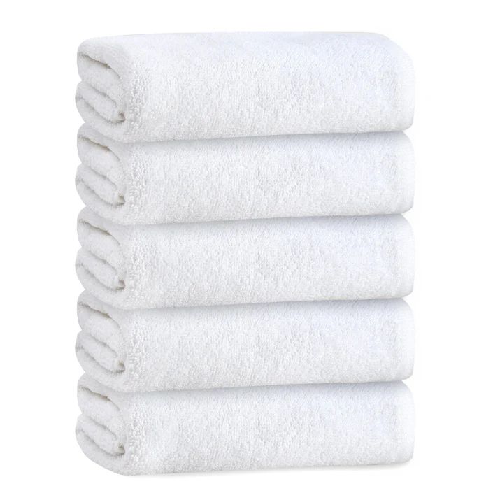 25 Pieces of Adult Plush Bath Towel - White