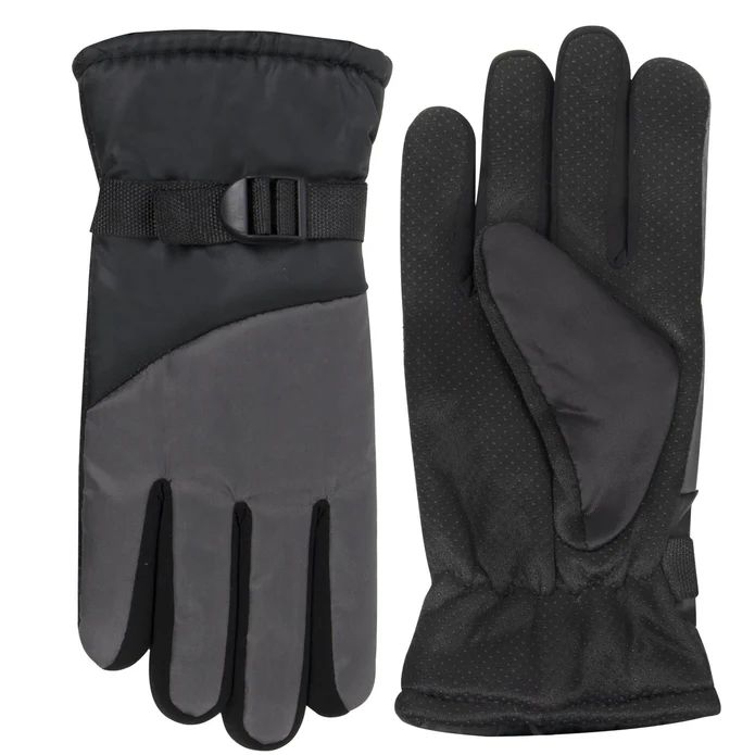 50 Pieces of Adult Winter Color Block Gloves - Grey