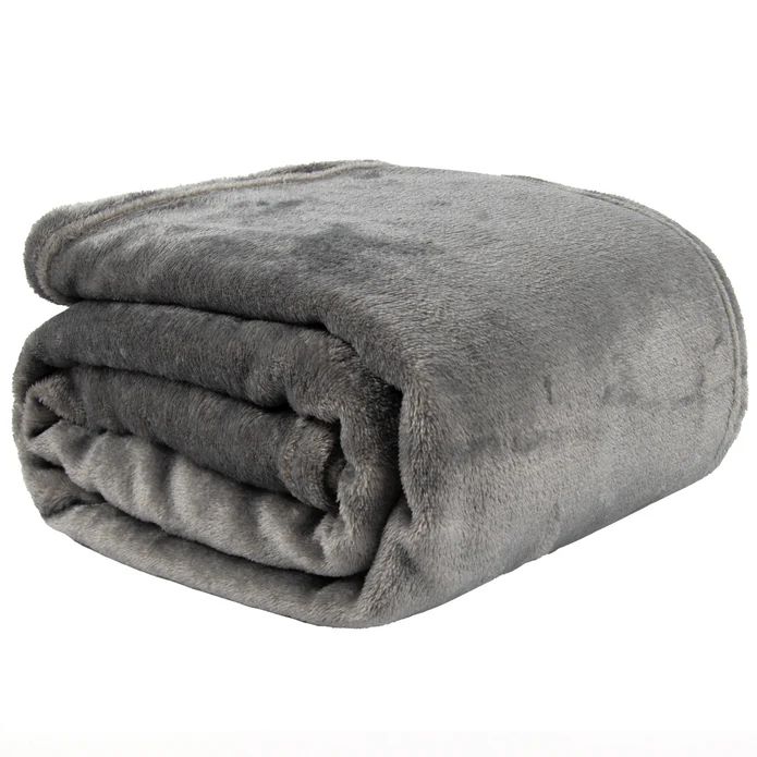 24 Pieces of Cozy Luxe Large Throw Blankets 80 X 60in Khaki