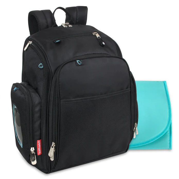 12 Pieces of Baby Essentials Quilted Diaper Bag Tote 2 Piece Set