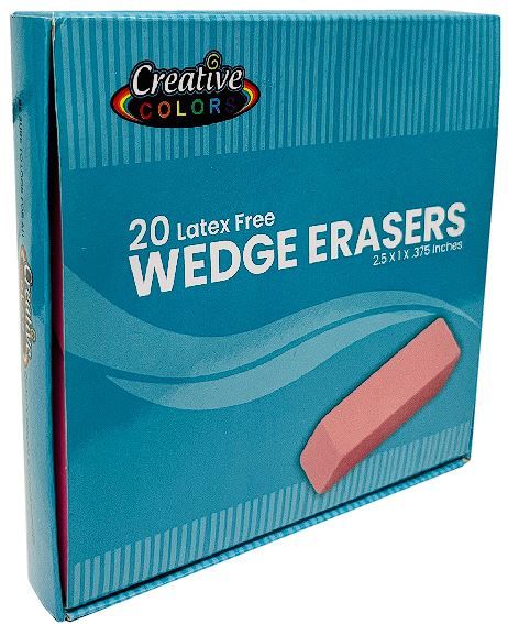 480 Pieces of Pink Wedge Erasers