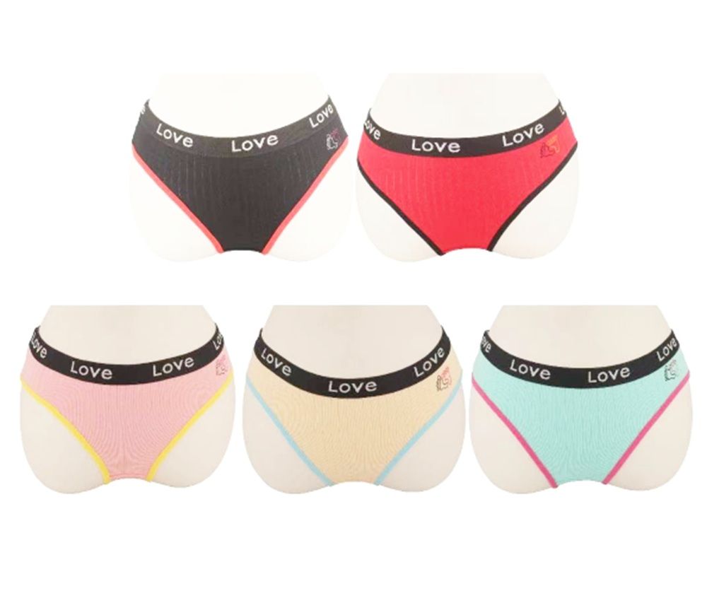 30 Pieces of Ladies Assorted Underwear Love Waistband