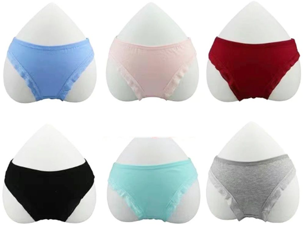 30 Pieces of Ladies Assorted Underwear Laced Solid Colors