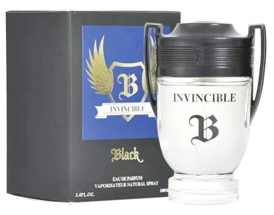 6 Pieces of Invicible Black Mens Perfume