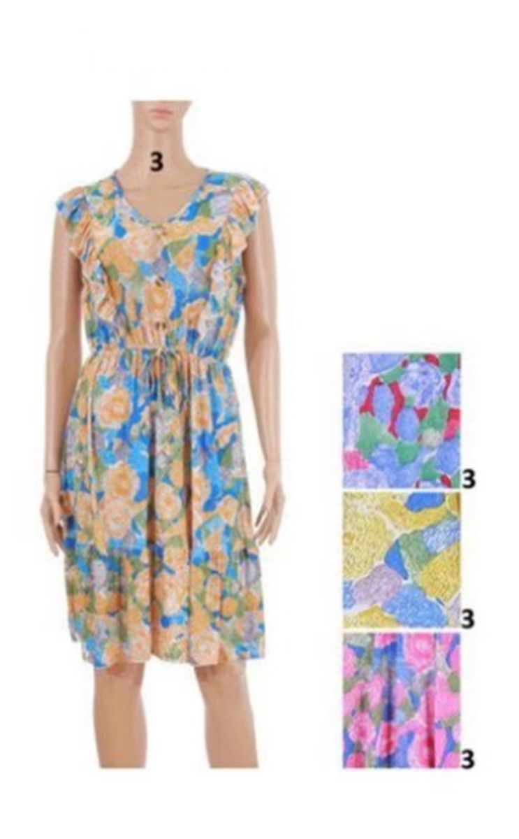 12 Pieces of Ladies Floral Short Dress