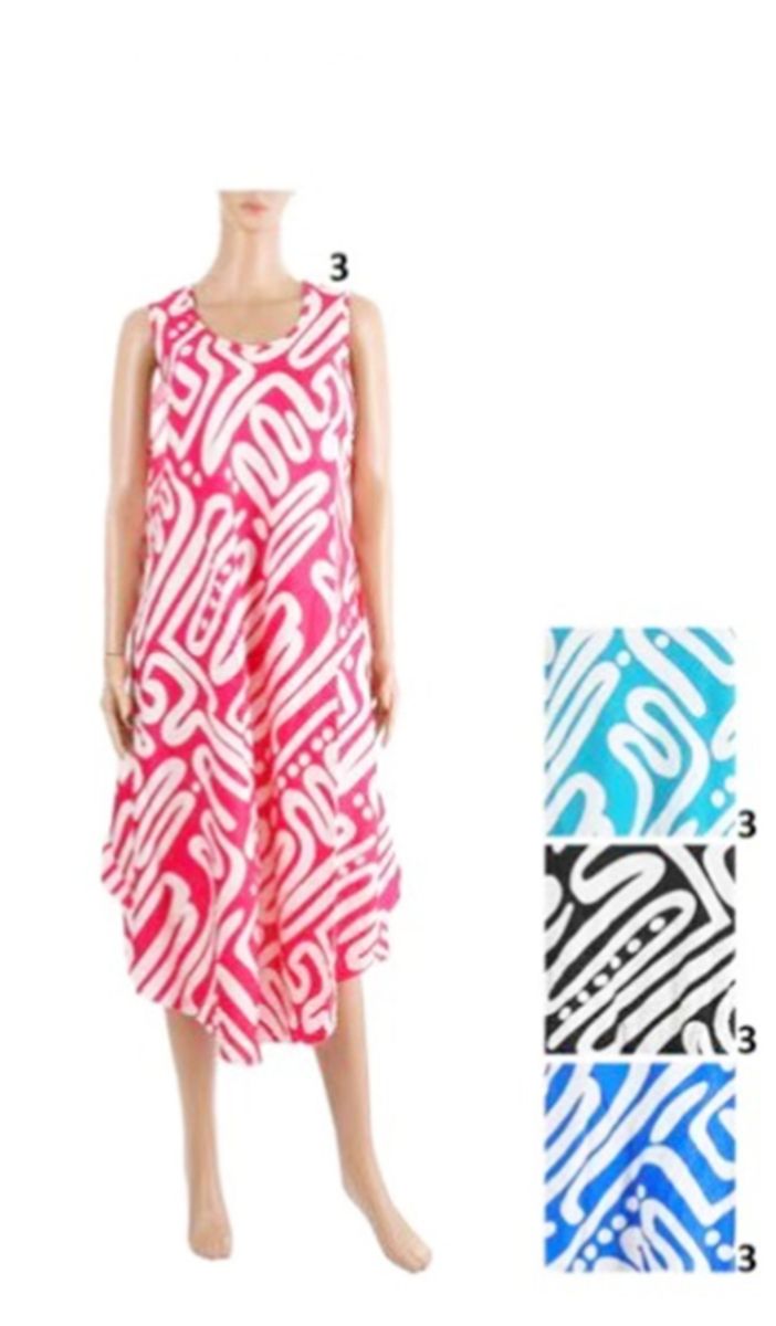 12 Pieces of Ladies Bold Print Dress
