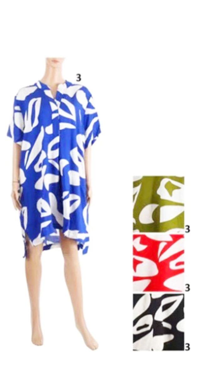 12 Pieces of Ladies Short Print Dress