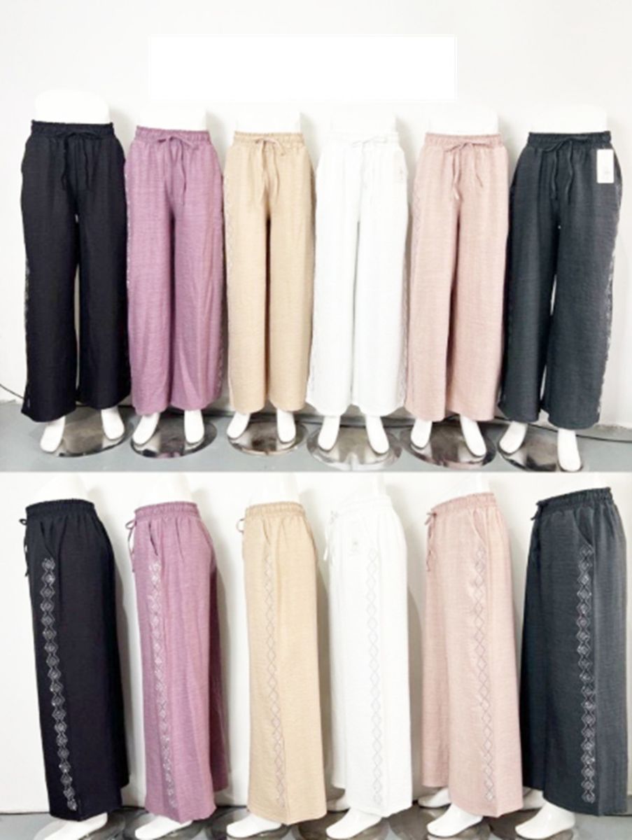 12 Pieces of Ladies TiE-Waisted Palazzo Pants