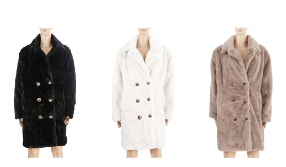 12 Pieces of Faux Fur Winter Coat