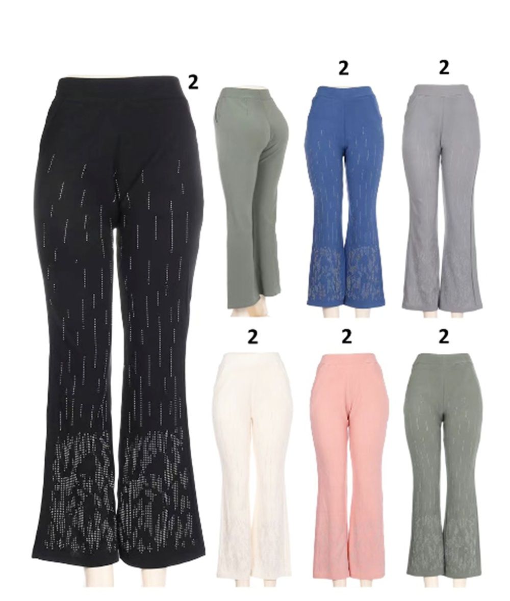 12 Pieces of Ladies Bell Bottom Pants