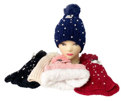 12 Packs of Womens Insulated Winter Hat Assorted Colors 12pc Pack