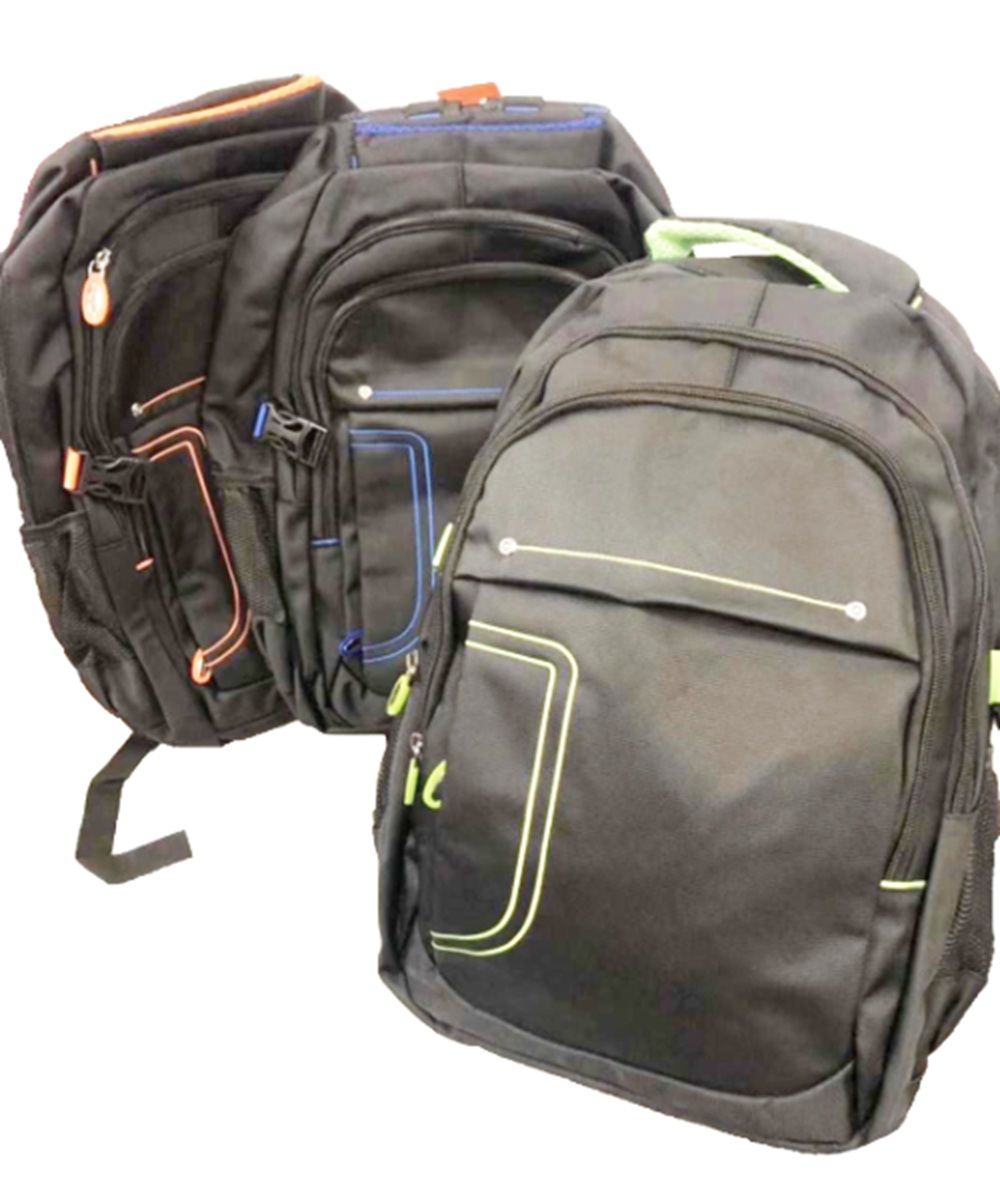 6 Pieces of Assorted Black with Lining Backpack