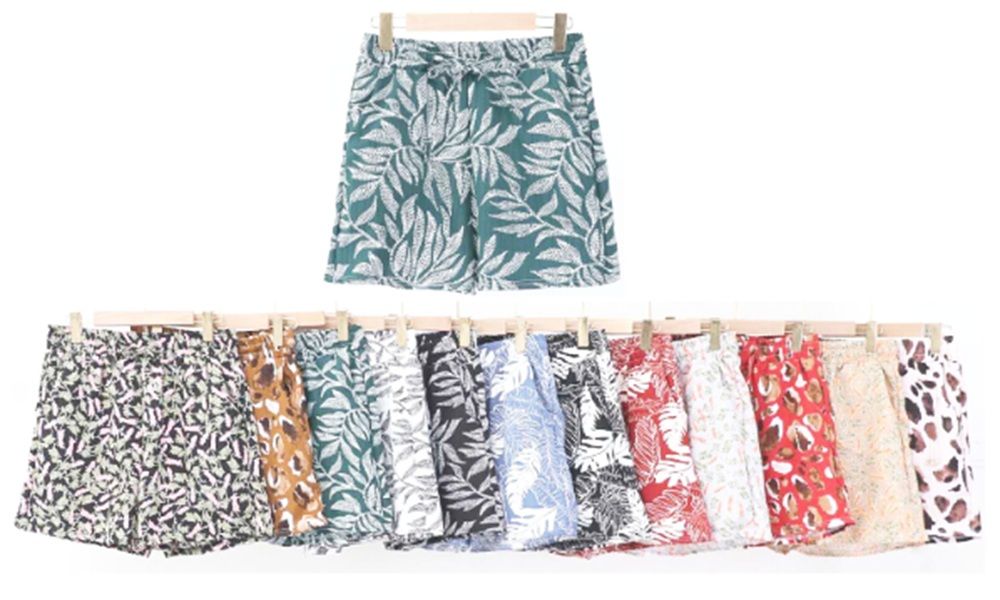 12 Pieces of Ladies Design Shorts