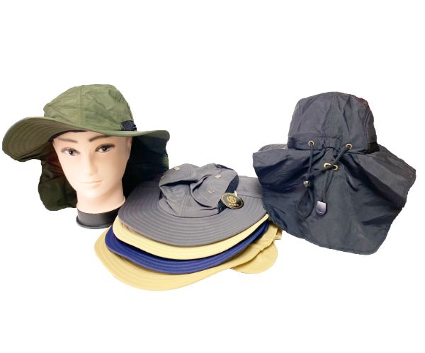 12 Packs of Fishing Hat With No Brim On The Back assorted 12pc Pack