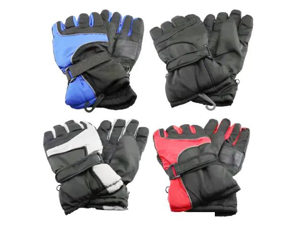 12 Packs of Winter Thermal Gloves (assorted Colors, Sold By The Dozen)