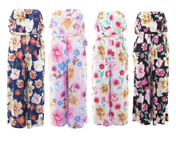 12 Pieces of Ladies Summer Jumpsuit (assorted Colors And Sizes)
