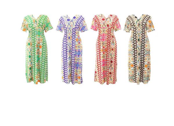 12 Pieces of Lady Dress (assorted Colors And Sizes)