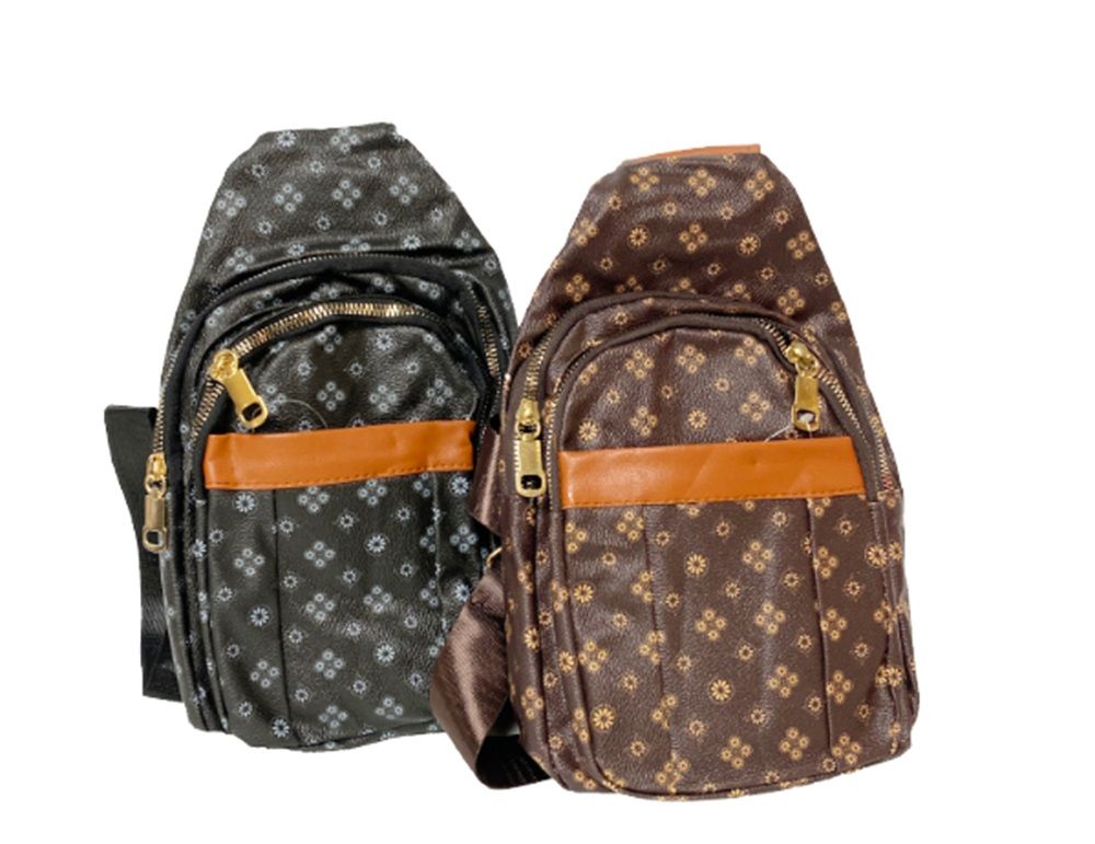 12 Pieces of Assorted Cross Body Bag Printed Design
