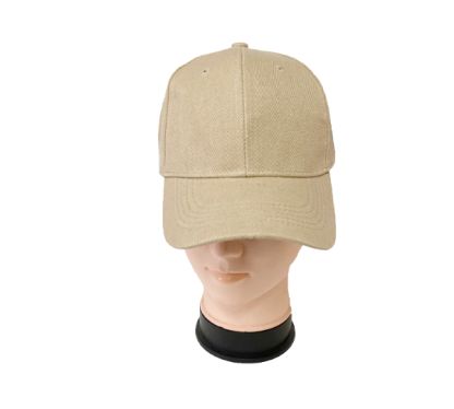 12 Packs of BeigE-Plain Beige Baseball Caps 12pc Pack