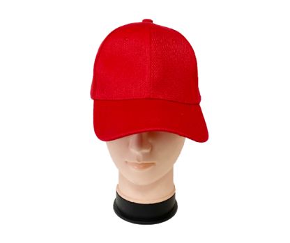 12 Packs of ReD-Plain Red Baseball Caps 12pc Pack