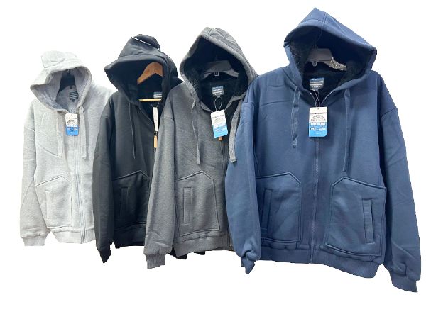 6 Pieces of Assorted Mens Fur Lined Hoodie