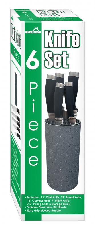 8 Pieces of 6 Piece Knife Set W/storage Block