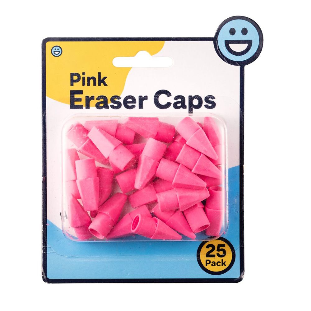 240 Pieces of Neon Eraser Top (25 /pack) Pink