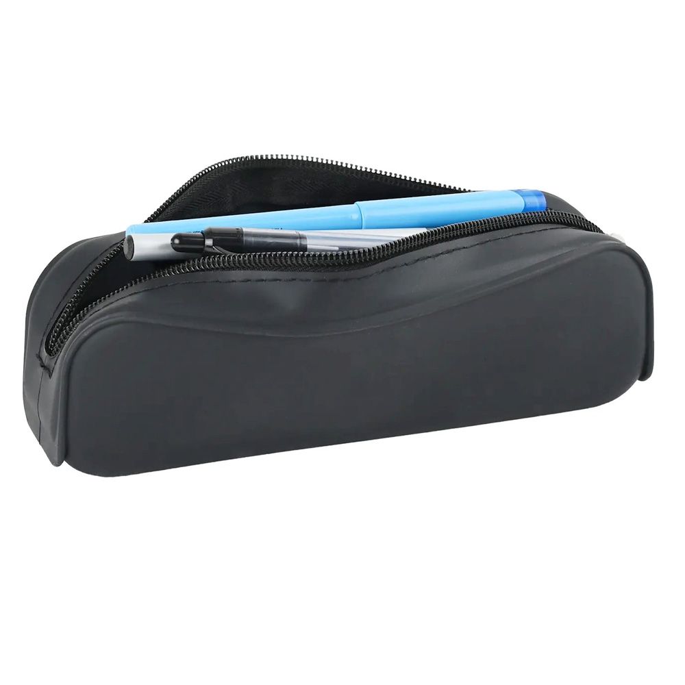 24 Pieces of Silicone Pencil Pouch / Pencil Case Black