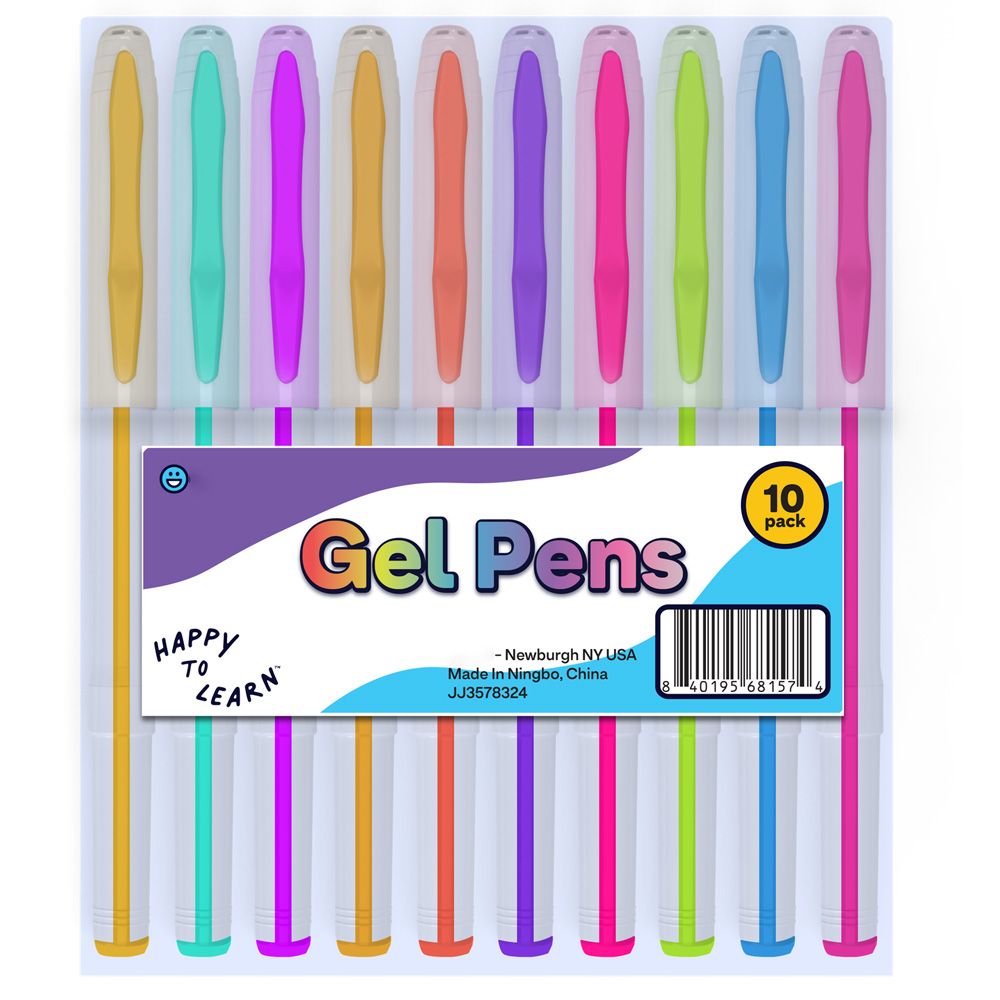 144 Pieces of Gel Ink Pens Multicolor 10 Pack