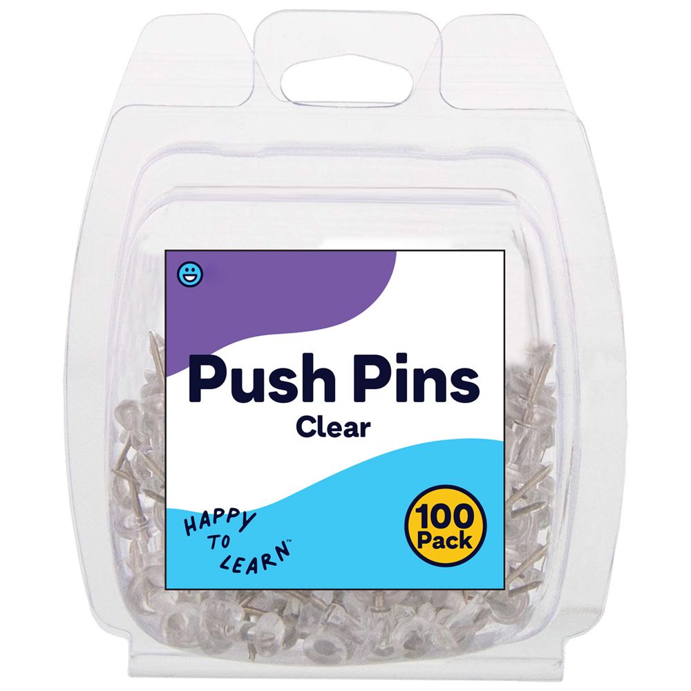 192 Pieces of Push Pin Clear 100 Pack