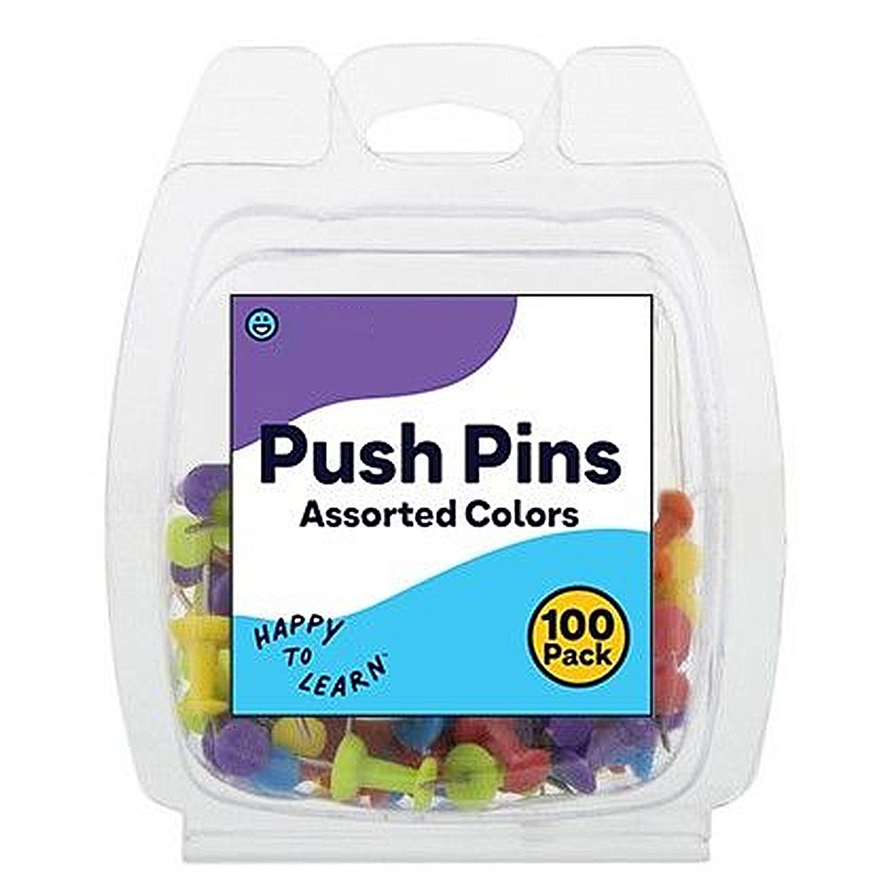 192 Pieces of Push Pin Colored 100 Pack