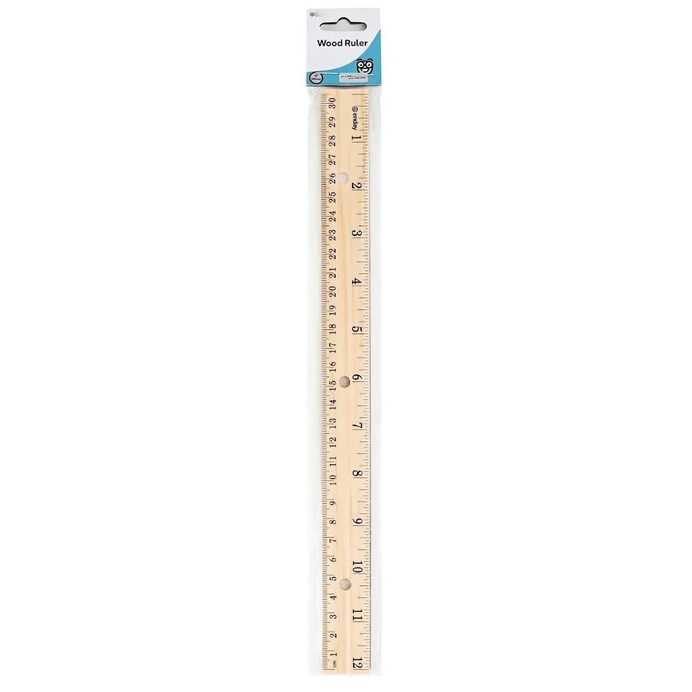 144 Pieces of Wooden Ruler 12" (30cm)