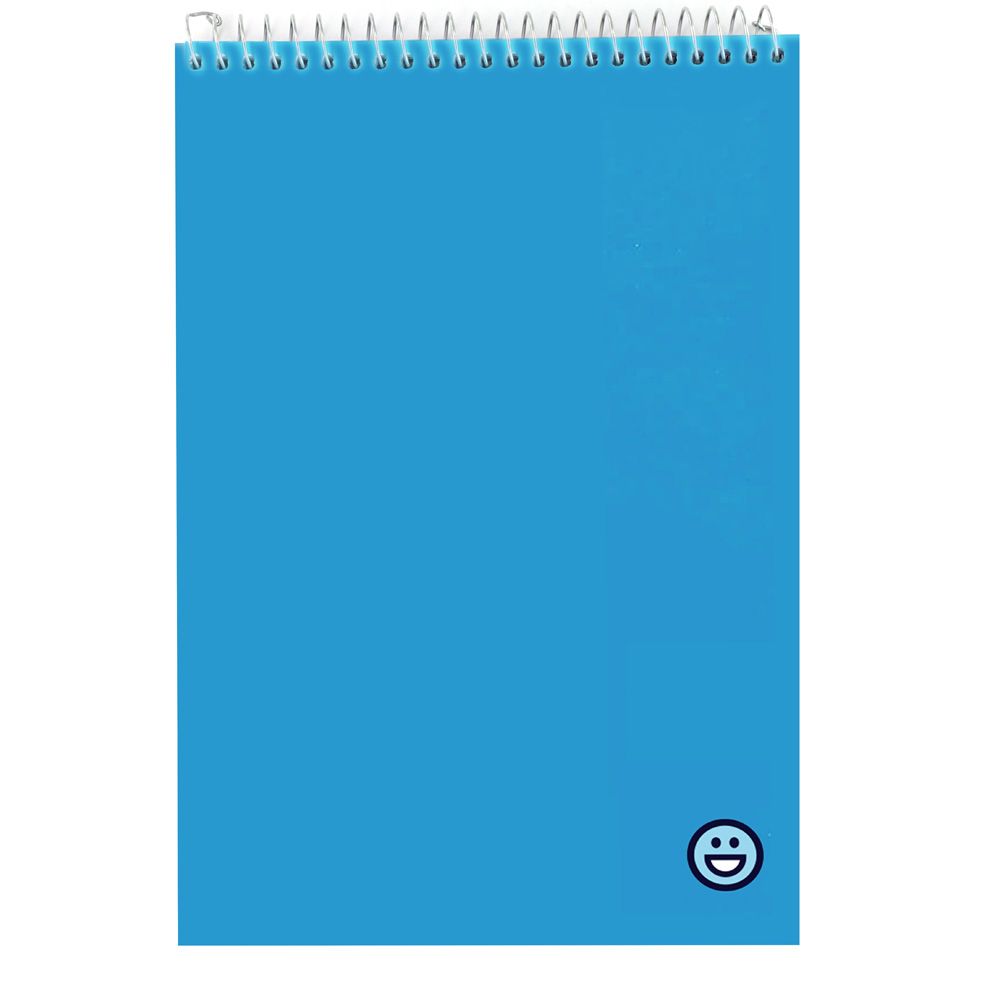 144 Pieces of Notebook Spiral Poly Cover 5" X 7" 80 Ct Top Band Blue