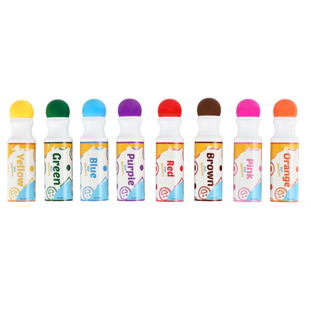 24 Pieces of Washable Dot Markers 8 Pack