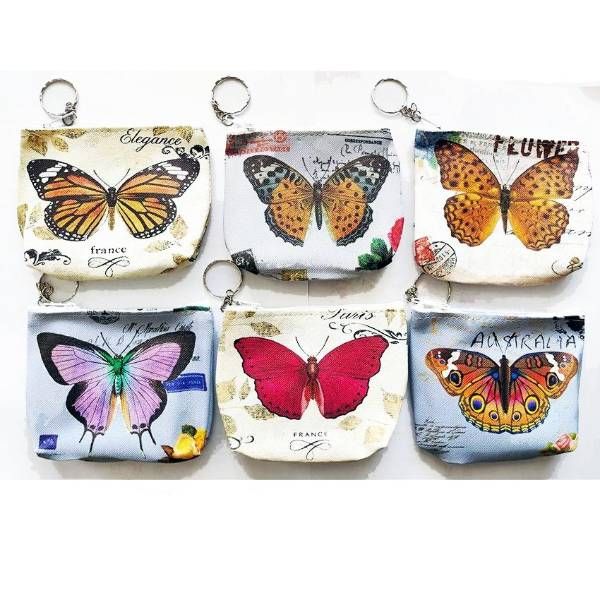 48 Pieces of Assorted Butterfly Coin Purse