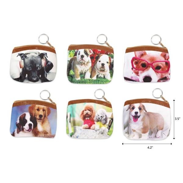 48 Pieces of Dogs Printed Coin Purse