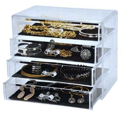 6 Pieces of Elle 4 Tier Jewelry Chest