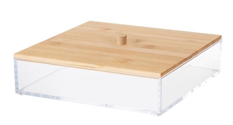 12 Pieces of Elle Bamboo Organizer 7.9 X 7.9 X 2.6 Inches